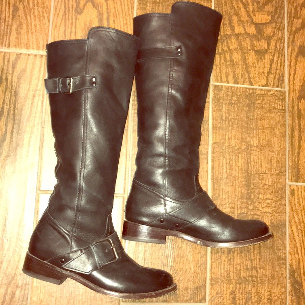 Dolce Vita Vero Cuoio Black Leather Boots